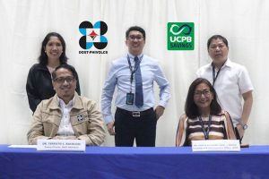 UCPB SAVINGS: FIRST BANK TO PARTNER WITH DOST-PHIVOLCS