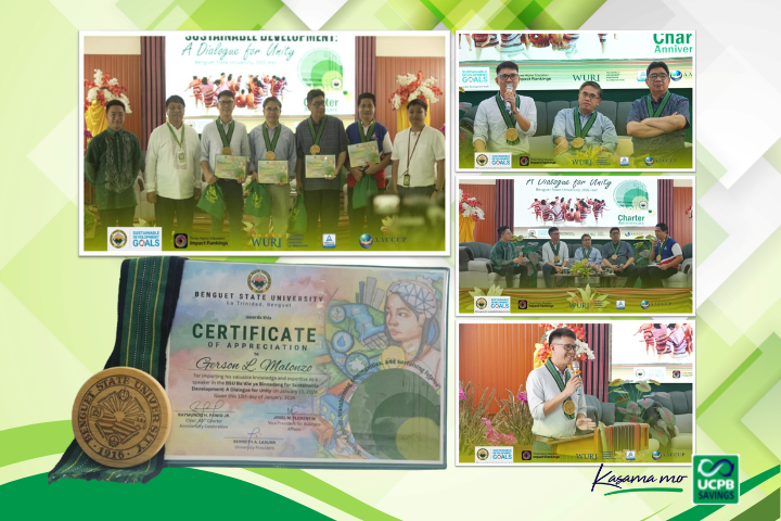 UCPB Savings Bank Supports Benguet State University’s Dialogue on Decent Work and Economic Growth